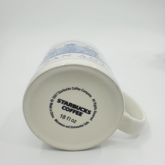 Starbucks San Antonio Alamo Architect Skyline Series 2006 18oz Coffee Mug Cup - Picture 4 of 5